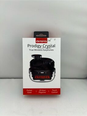 Aiwa Prodigy Crystal True Wireless Earphones Bluetooth Touch Control NIB